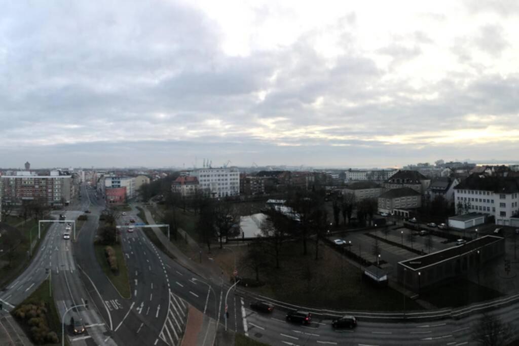 Yachtpanorama Weser Und Yachthafenblick 1 Zi 7Og Bremerhaven Exterior foto